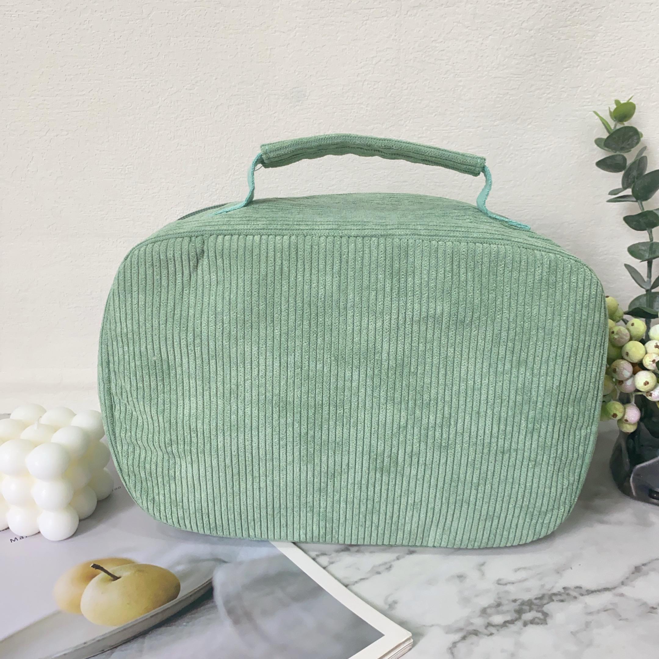 Custom Embroidered Corduroy Lunch Bag, Insulated Reusable Lunch Tote ...