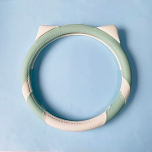 Niedliches Katzenohr-Lenkradabdeckung, dekorative rutschfeste Lenkradabdeckung, Universal-Lenkradabdeckung, Autoteile, Auto-Innendekoration