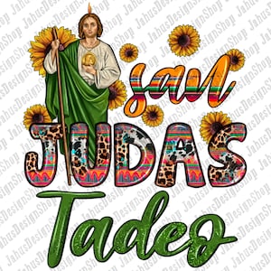 San Judas Tadeo Sunflower Png Sublimation Design,Jude The Apostle Png,St. Jude Thaddeus Png, Jesus Christ Png,Religious Png,Digital Download