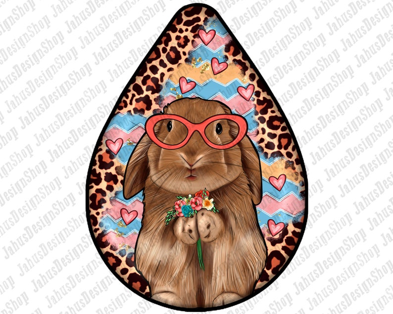 Easter Teardrop Earrings Png Sublimation Design Bundle, Easter Sublimation Png, Easter Day Png, Easter Bunny Png, Easter Cross Png Downloads image 4
