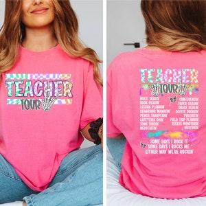 Teacher tour png sublimation design download, Teacher&#39;s Day png, Teacher life png, back to school png, sublimate designs download