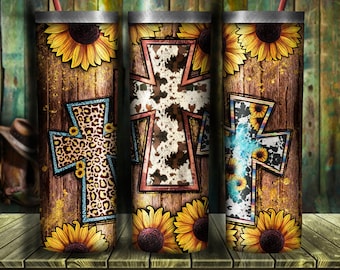 Western Cross 20oz Skinny Tumbler Design, Cross Tumbler Png, Serape Cross Tumbler Png, Western Cross Tumbler Png. Instant Download
