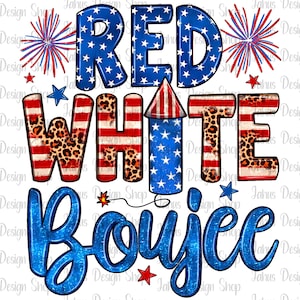 Western Red White Boujee Png, 4th Of July Png, Usa Flag Png, Firework Png, Western American Design Png, Usa Png Digital Downloads