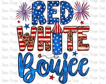 Western Red White Boujee Png, 4th Of July Png, Usa Flag Png, Firework Png, Western American Design Png, Usa Png Digital Downloads