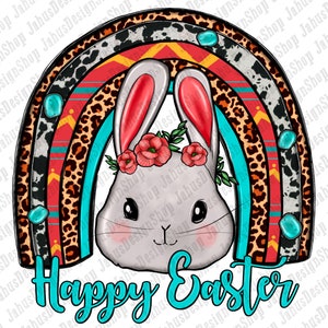 Happy Easter Bunny Rainbow Png Sublimation Design, Easter Sublimation Png, Happy Easter Bunny Png,Easter Day Png, Bunny Png,Digital Download