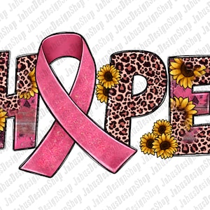 Western Hope Cancer Awareness Ribbon With Leopard Png Sublimation Design, Cancer Awareness Png, Hope Png, Cancer Ribbon Png,Instant Download