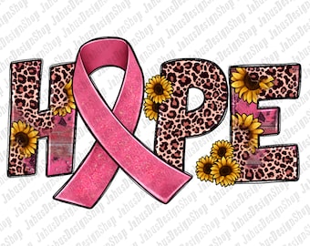 Western Hope Cancer Awareness Ribbon With Leopard Png Sublimation Design, Cancer Awareness Png, Hope Png, Cancer Ribbon Png,Instant Download