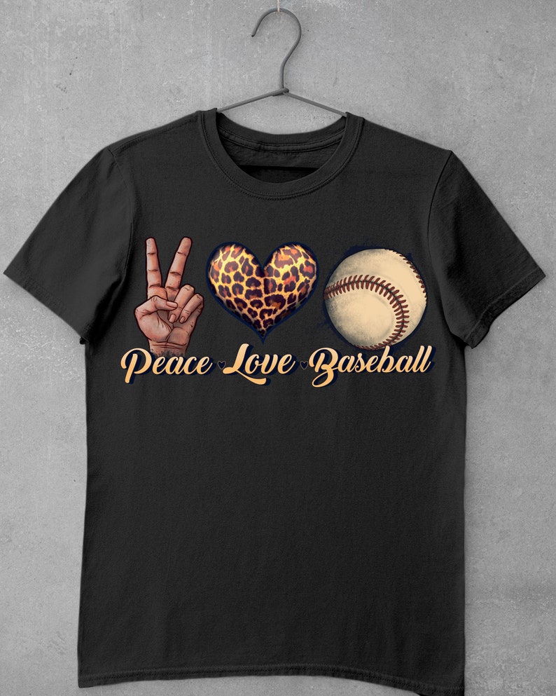 Peace Love Baseball PNG Peace Love PNG Leopard Heart Png - Etsy