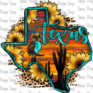 Sunset Gemstone Sunflower Texas Map PNG, Texas Png, Sunflower Png, GemStone Png, Texas Design Download, Sublimation Design, Digital Download