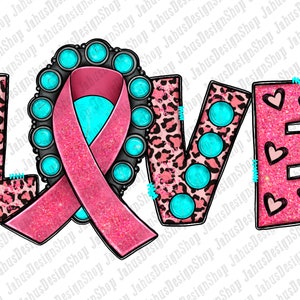 Love Cancer Awareness Ribbon With Gemstone Png Sublimation Design, Cancer Awareness Png, Love Png, Cancer Ribbon Png, Instant Download
