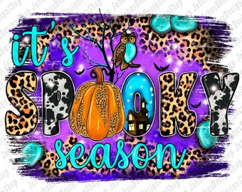 It's Spooky Season Png, Halloween Png, Spooky Pumpkin Png, Owl Png,Witch's Mansion Png,Leopard Png,Png Sublimation Design,Instant Download