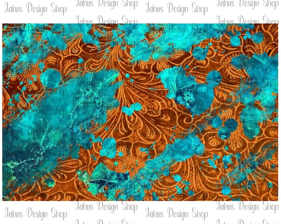 Western Background PNG Sublimation Design, Western PNG, Turquoise Pattern, Western Background png, Turquoise Background, Instant Download
