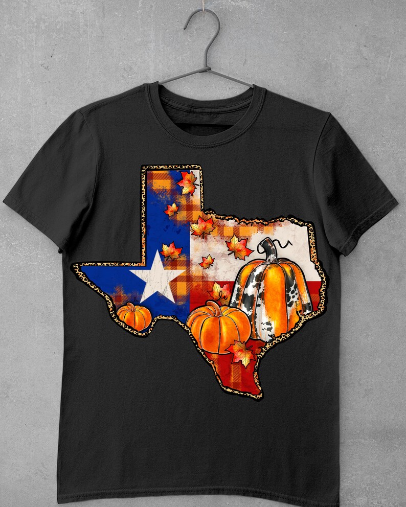 Höstkarta över Texas png sublimeringsdesign, västra hösten png, Texas karta png, västra karta png, USA flagga png, Texas png, omedelbar nedladdning bild 3
