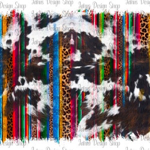 Western Serape Cowhide Leopard Background PNG, Western PNG,Western Background, Cowhide Png,Instant Download,Sublimation Design
