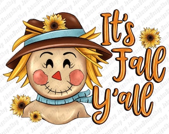 Het is herfst jullie allemaal png sublimatie ontwerp download, Hallo herfst png, herfstvibes png, vogelverschrikker png, herfstvibes png, sublimatieontwerpen downloaden