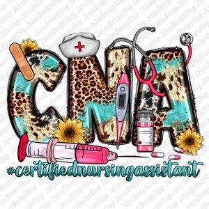 CNA Certified Nursing Assistant png sublimation design download, western CNA png, Nurse png, Nursing png, sublimate designs download