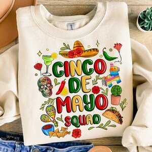 Cinco de mayo squad png sublimation design download, Mexican png, cinco de mayo png, Mexico png, fiesta png, sublimate designs download