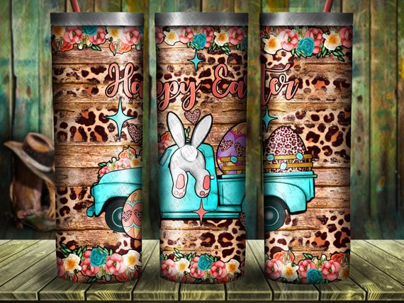 Happy Easter Truck Tumbler Png Sublimation Design, 20oz Tumbler Png, Easter Day Sublimation Png, Easter Bunny Png, Easter Png Downloads
