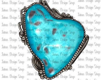 Western Turquoise Gemstone PNG, Gemstone PNG, Gemstone, Turquoise, Turqoise PNG, Sublimation Design, Instant Download, Digital Print