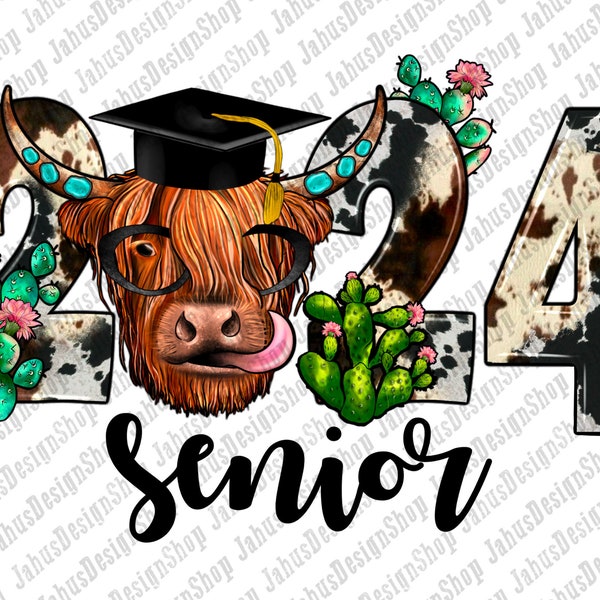 Cow 2024 Senior Png Etsy