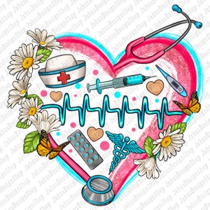Infirmière coeur png sublimation conception téléchargement, infirmière vie png, infirmière conception png, infirmière amour png, sublimation de conceptions à télécharger