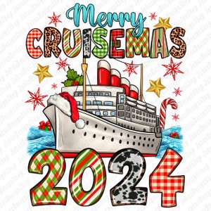 Merry Cruisemas 2024 png descarga de diseño de sublimación, Feliz Navidad png, Navidad png, Crucero de Navidad png, descarga de diseños sublimados
