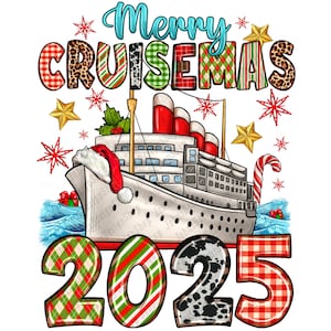 Merry Cruisemas 2025 png sublimation design download, Merry Christmas png, Christmas png, Christmas Cruise png, sublimate designs download