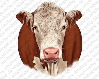 Western Hereford PNG Sublimation Design,Western Cow Png, Hereford Cattle Png, Hereford Cattle Clipart,Png Sublimate Design,Instant Download