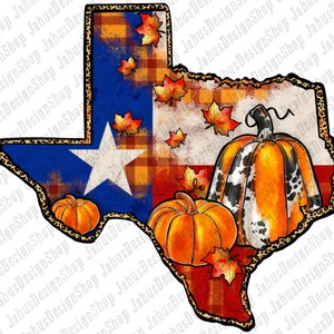 Höstkarta över Texas png sublimeringsdesign, västra hösten png, Texas karta png, västra karta png, USA flagga png, Texas png, omedelbar nedladdning bild 1