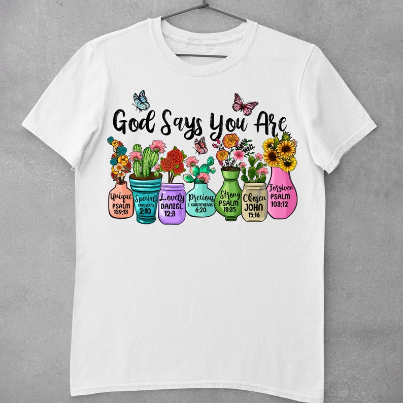 God Says You Are Unique Png Sublimation Design Download, Christian Png ...