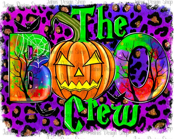 The Boo Crew Png, Halloween Png, Pumpkin Png,Sublimation Designs, Sublimate Designs, Digital Download, Instant Download, Png File, Witch Png