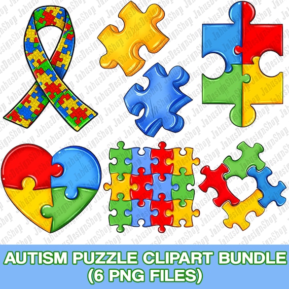 Autism puzzle clipart bundle png sublimation design download, Autism Awareness png, Autism puzzle png, sublimate designs download