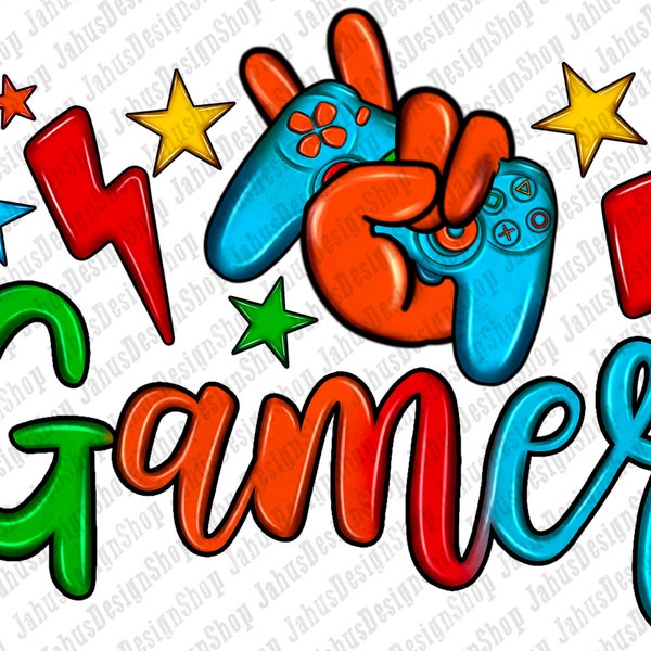 Gamer Png Sublimation Design, Gaming Contoller Png, Game Over Png, Gamer Png, Game Day Png, Game Png, Gaming Png, Digital Download