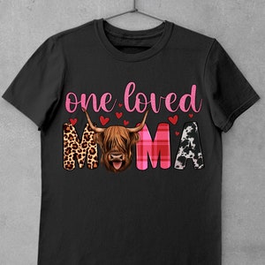 One Loved Mama Cow Png Sublimation Design Western Cow - Etsy