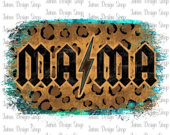 Leopard Mama probó PNG, descarga de sublimación, impresión digital, descarga instantánea
