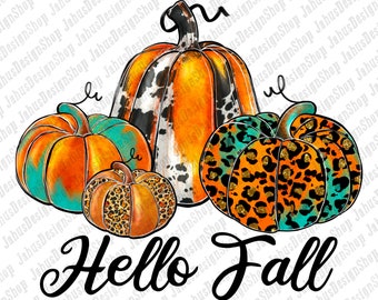 Hallo Herbst Png, Leopard Kürbis Png, Kuhfell Kürbis Png, Herbst Png,Herbst Sublimation Design,Png Sublimation Design,Instant Download