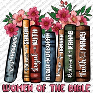 Boho Women of the Bible Png Sublimation Design Download, Christian Png ...