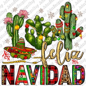 Western Cactus Feliz Navidad Png Sublimation Design,Christmas Mexico Png,Cactus Feliz Navidad Png,Western Feliz Navidad Png,Digital Download