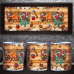 Camp Life Mug Png Sublimation Design, Western Camp Mug Png, Camping Png, Camp Life Png, Camping Sublimation, Camper Png, Digital Download