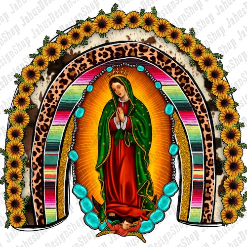 Lady of Guadalupe Cross Png Sublimation Design Lady of - Etsy