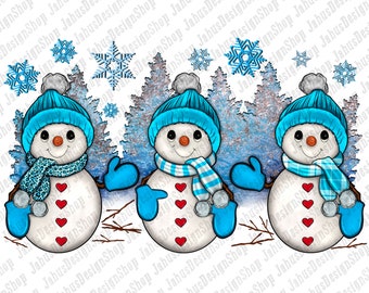 Snowmen Winter Png Sublimation Design, Winter Snowmen Png, Hand Drawn Snowman Png, Hello Winter Png, Cute Snowman Png, Instant Download