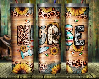 Western Nurse Tumbler Png, Nurse Png, Nurse Life Png, Medicine Png, Nursing Png, Nurse Tumbler Png, Sunflowers Tumbler Png, Digital Download