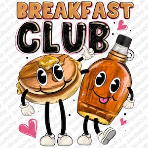 Frühstücksverein Pfannkuchen und Ahornsirup png, Pfannkuchen png, Frühstückspfannkuchen png, niedlicher Pfannkuchen png, sublimieren Sie Designs herunterladen