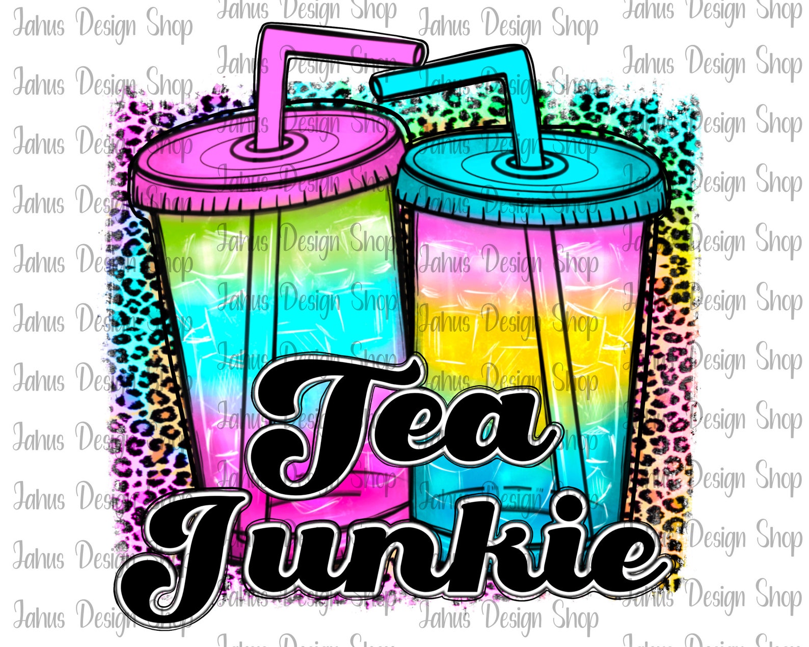 Tea Junkie Png Tea Junkie Tie Dye Png Hippie Png Etsy