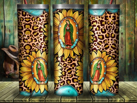 Our Lady of Guadalupe Tumbler 20oz Skinny Tumbler Design - Etsy