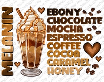 Melanin coffee png sublimation design download, Juneteenth Celebrating 1865 png, coffee cups png, sublimate designs download