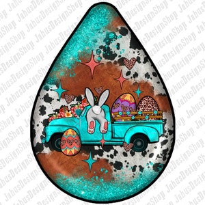 Easter Teardrop Earrings Png Sublimation Design Bundle, Easter Sublimation Png, Easter Day Png, Easter Bunny Png, Easter Cross Png Downloads image 2