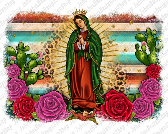 Western Serape Lady of Guadalupe Distressed Background Png - Etsy Western Serape Lady of Guadalupe Distressed Background Png - Etsy