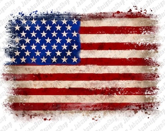 American Flag PNG Design, USA Flag PNG, 4th of July Png, Patriotic Design, Sublimation Design, Instant Download, Digital Print, Digital File