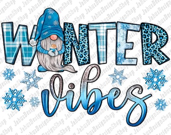 Winter Vibes Gnome Png Sublimation Design, Leopard Gnomes Png, Christmas Gnomes Png, Winter Gnomes Png, Winter Vibes Png, Instant Download